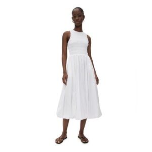 Women's White Selena Poplin Bubble Dress